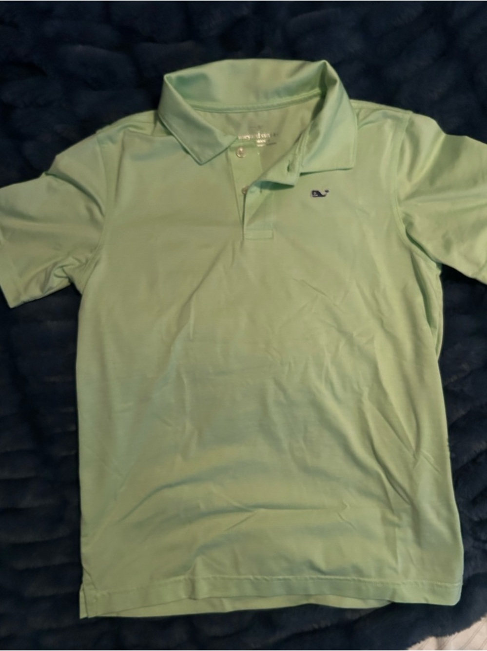 Vineyard Vines youth performance Polo Shirt - Light Green small